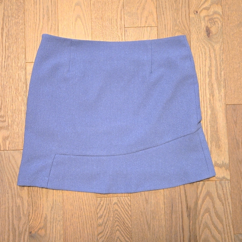 Blue-gray mini skirt, small (US), 38 (euro)